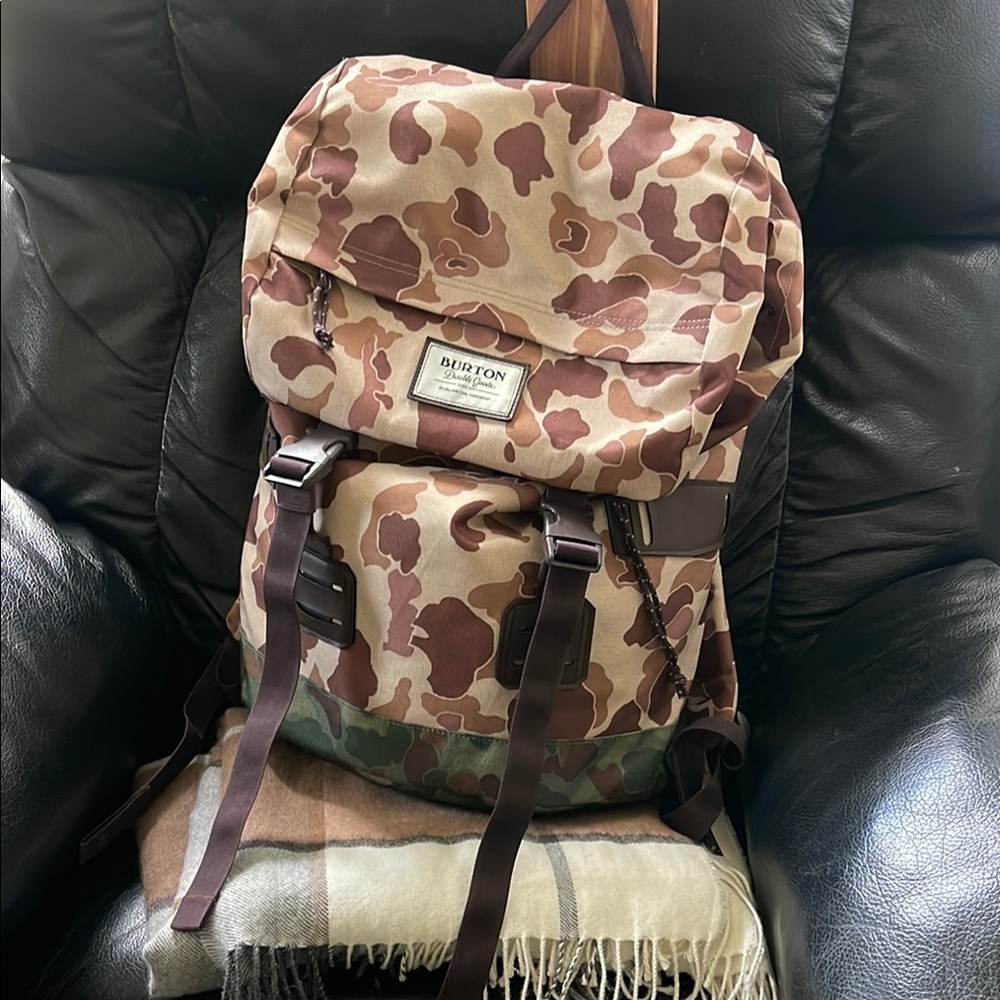 Burton Brown and Tan Tactical Backpack